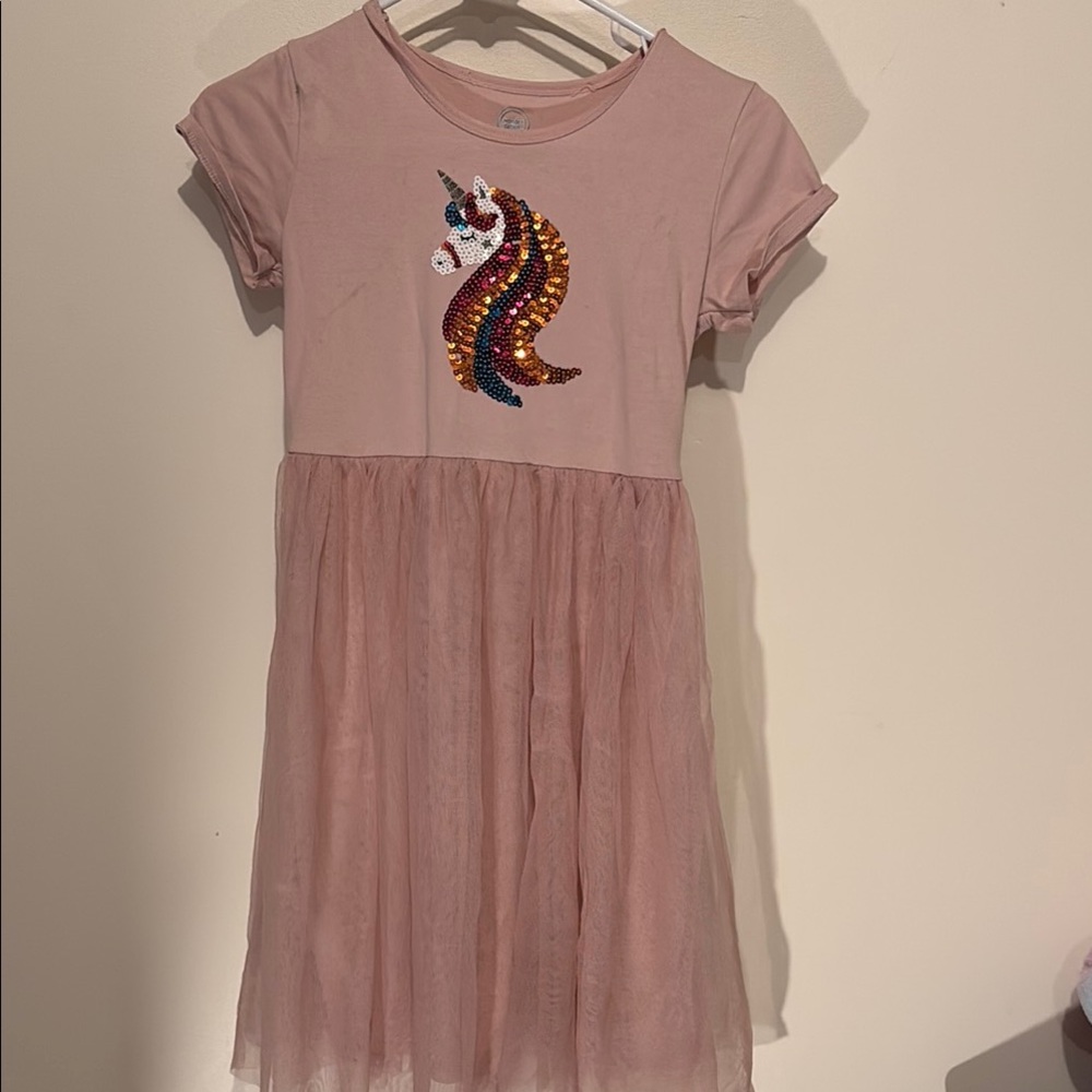 Wonder Nation Pink Puff Sleeve Sundress
